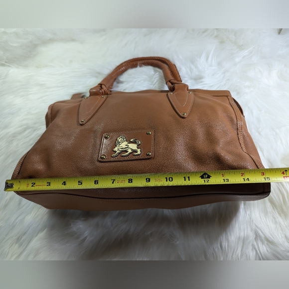 ❤️MCM shoulder Princess Lion Leather Cognac Hand bag Shoulder Purse C2806❤️ - Picture 5 of 11